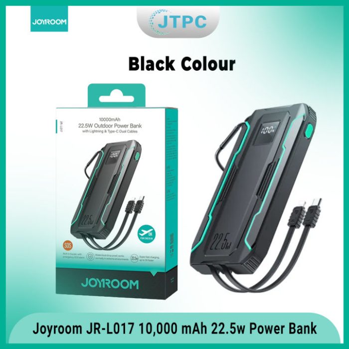 Joyroom JR-L018 22.5W 20000mAh Outdoor Power Bank With Lighting & Type-C Dual Cables - Image 3