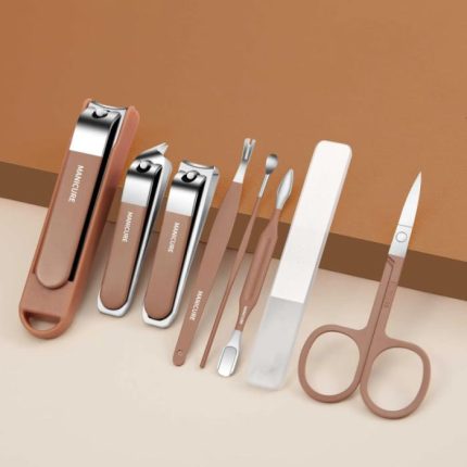 7 pcs Manicure Pedicure Nail Cutter Box Set Stainless Steel