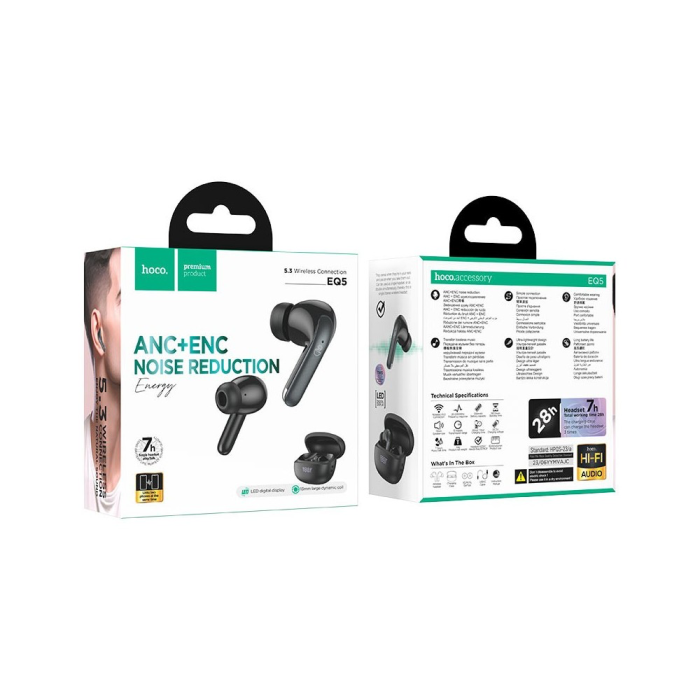 Premium EQ5 ANC+ENC True Wireless Earbuds - Image 2