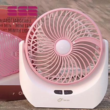 Joy-Super Mini Table Fan with LED Light JY - Image 2