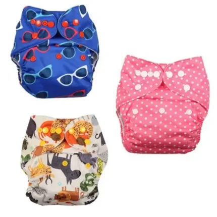 Re-Washable Baby Cloth Diapers with Waterproof Materials - Image 2