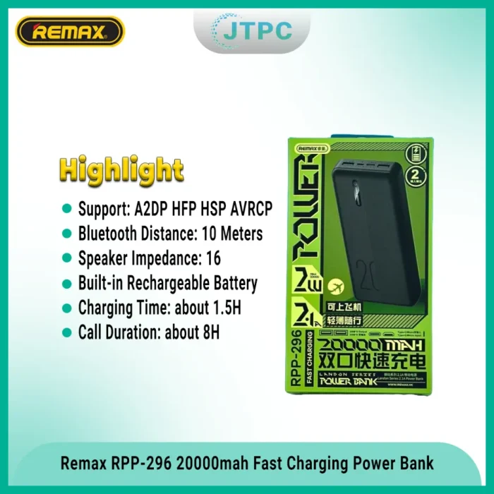 Remax RPP-296 20000mAh power bank. - Image 2