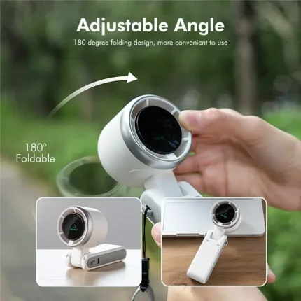 New Portable Handheld Turbo Fan with LED Smart Display - Image 5